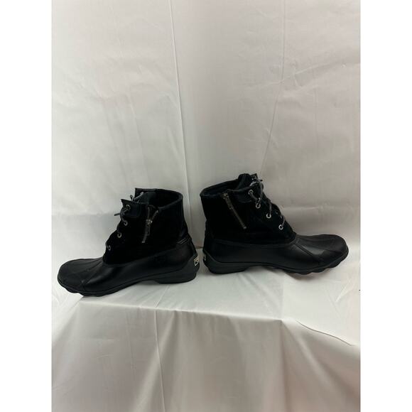 Sperry Women’s Waterproof Duck Boots - Black, Size 12M - STS80422 Spring Rain - Picture 3 of 8
